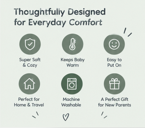Cute & Cuddlie | Wearable Baby Blanket