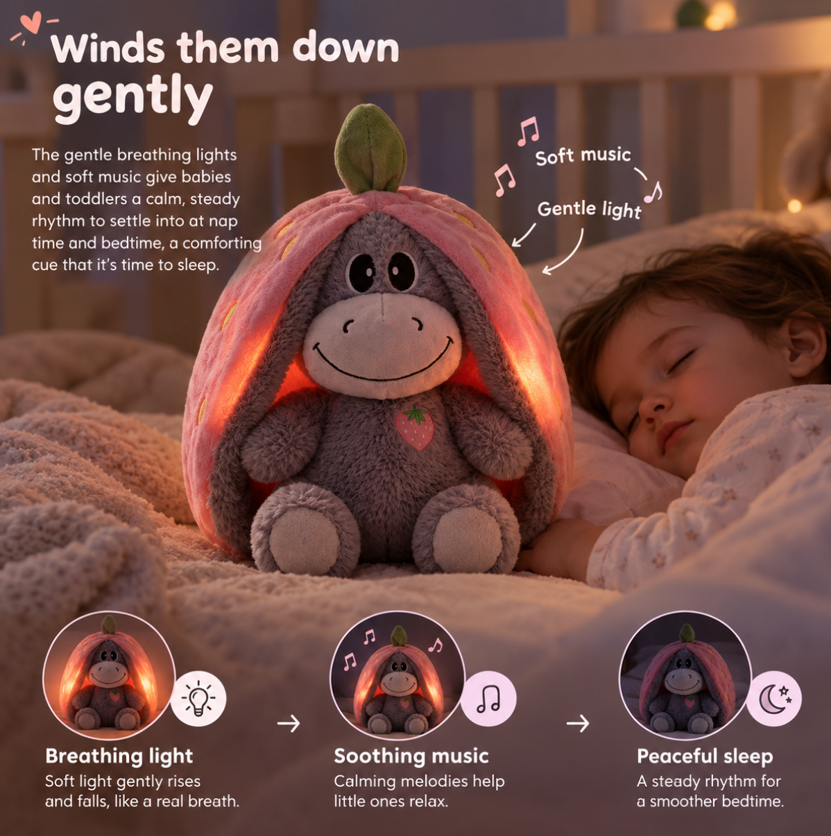 Dreamy Hugs | Breathing Plush Sleep Companion