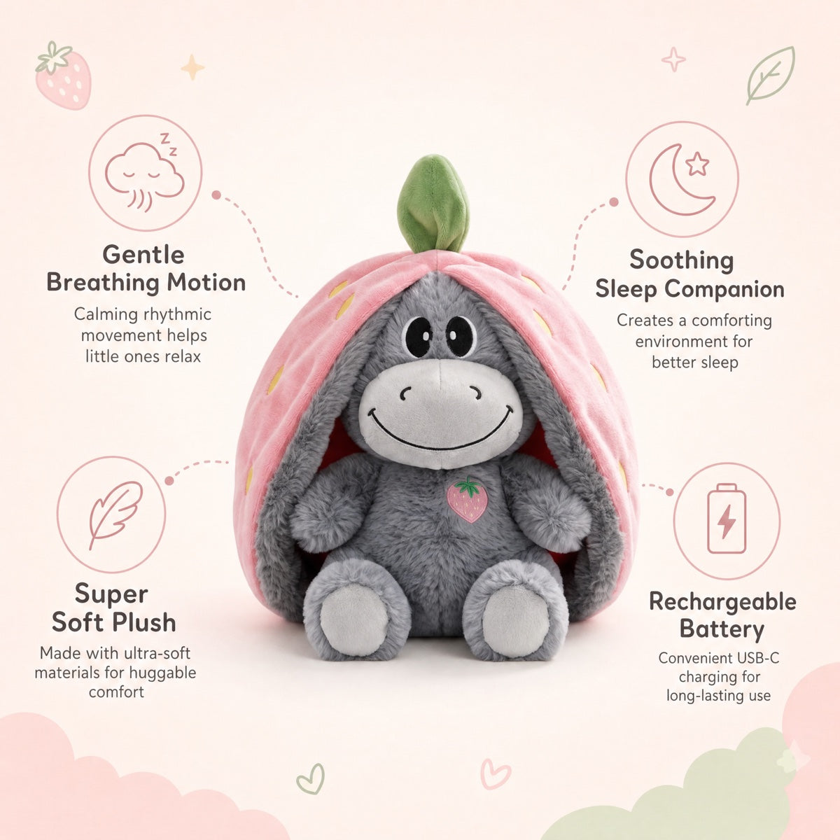 Dreamy Hugs | Breathing Plush Sleep Companion